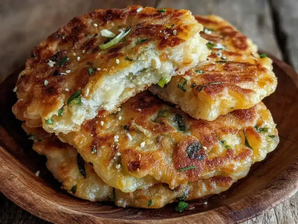 crispy scallion pancakes - featured image