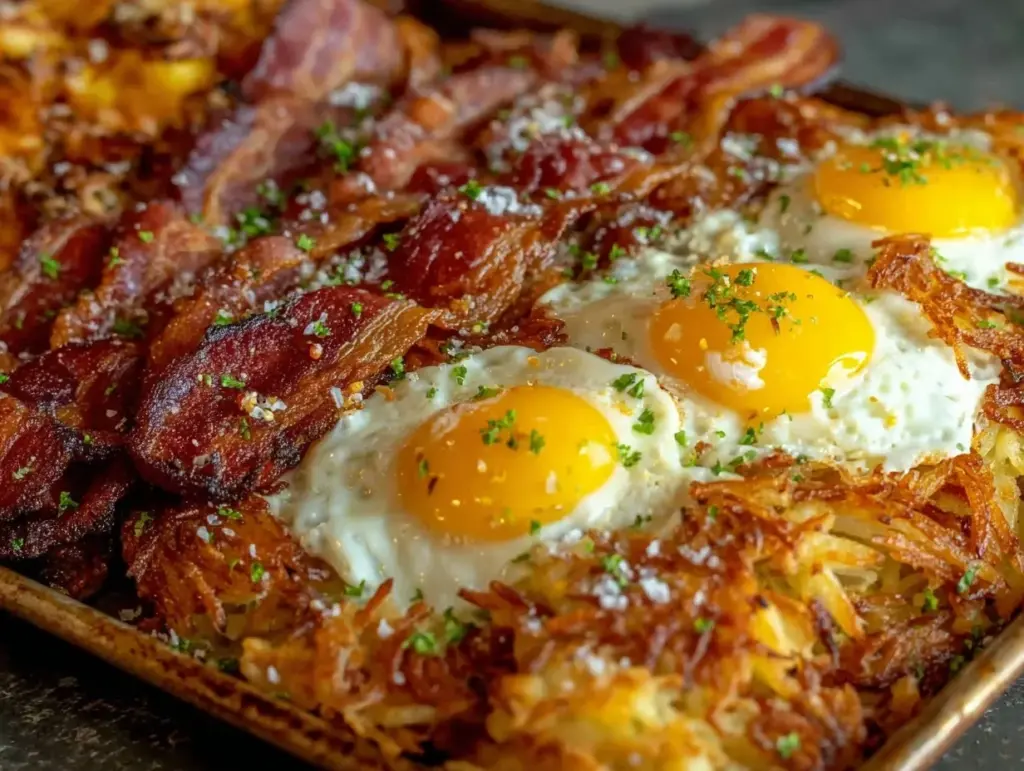 crispy sheet pan breakfast - featured image