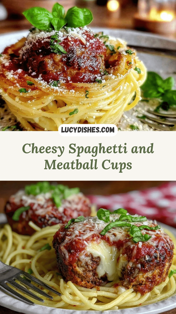 Crispy Spaghetti and Meatball Cups recipe