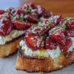 Easy Creamy Strawberry Toast Delight - featured image