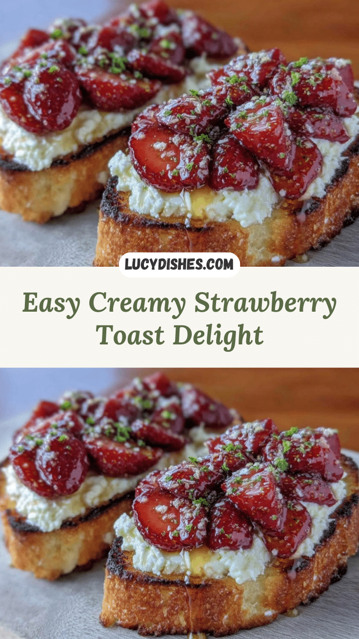 Easy Creamy Strawberry Toast Delight recipe
