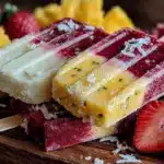 easy homemade fruit popsicles - featured image