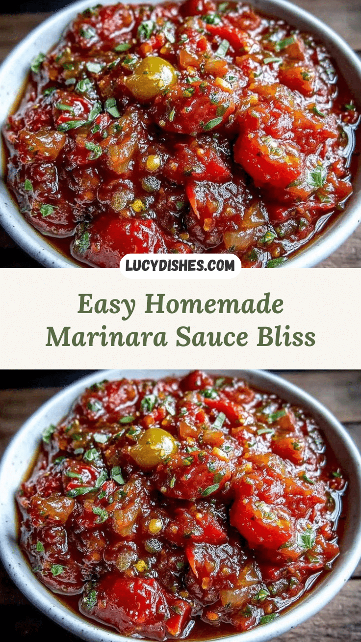 easy homemade marinara sauce recipe