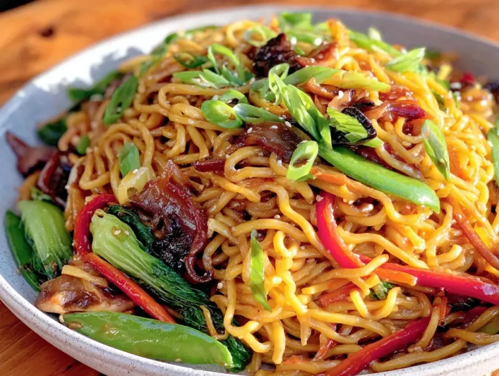 flavorful lo mein noodles - featured image