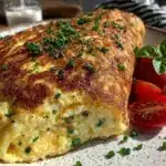 fluffy quick omelette recipe - featured image