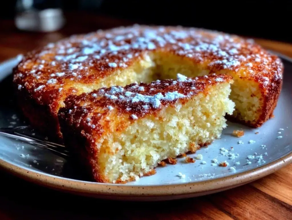 fluffy simple cake recipe - featured image