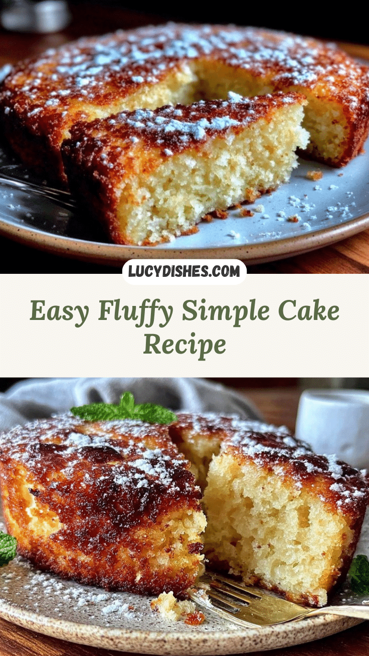 fluffy simple cake recipe recipe