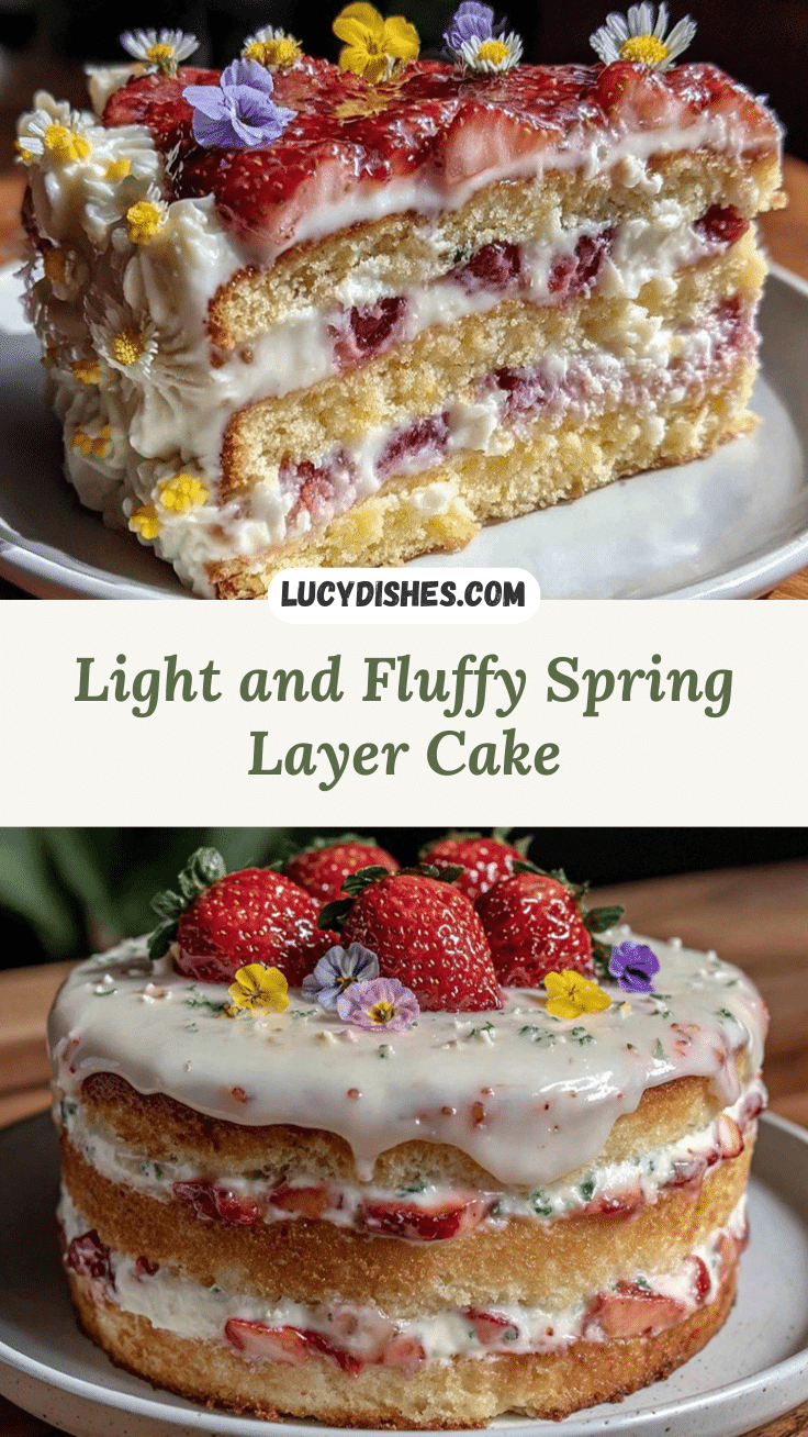 fluffy spring layer cake recipe