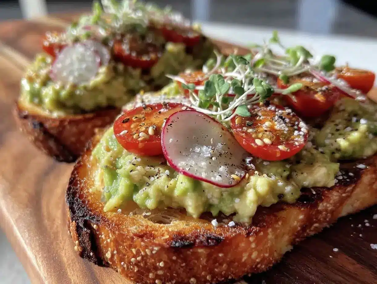 fresh avocado toast recipe preparation steps