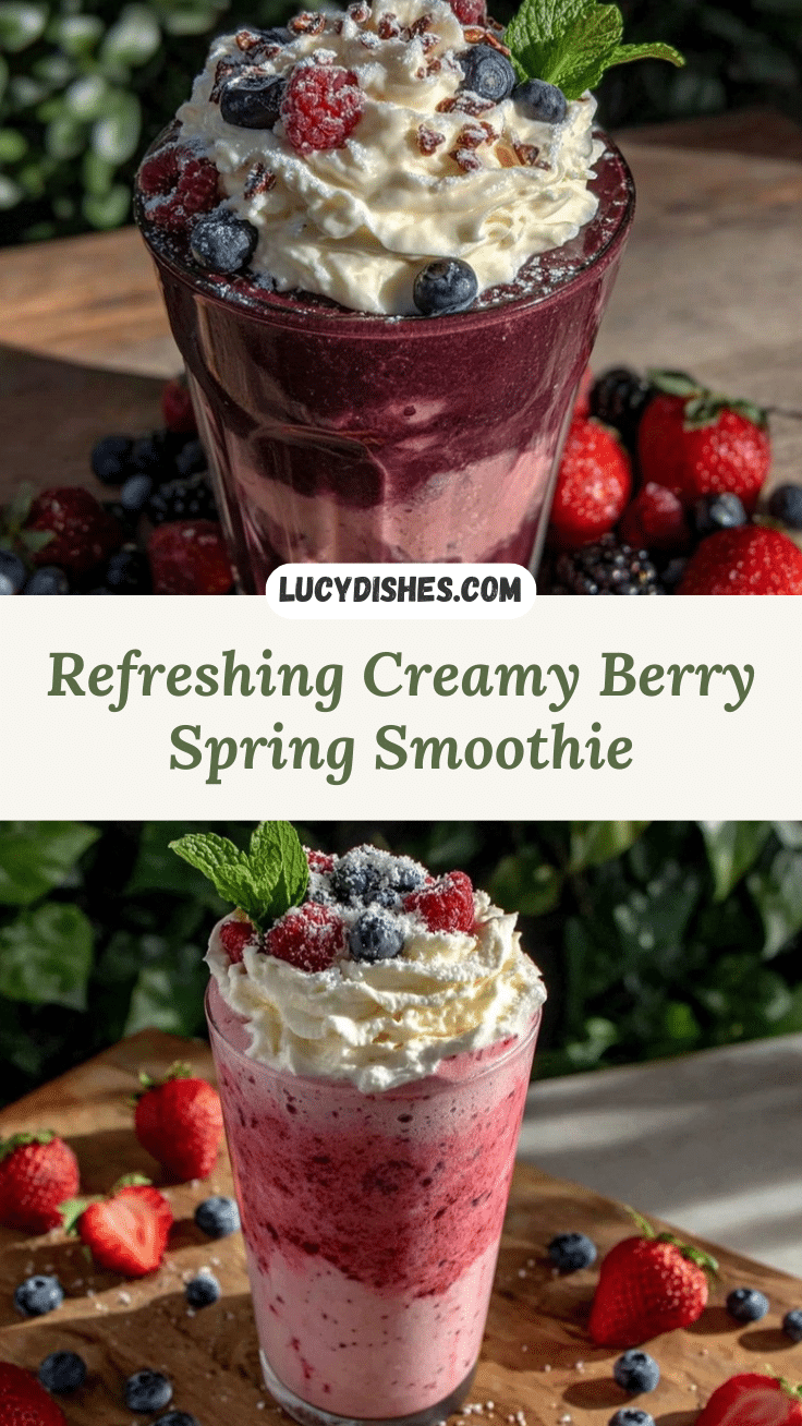 fresh berry spring smoothie recipe
