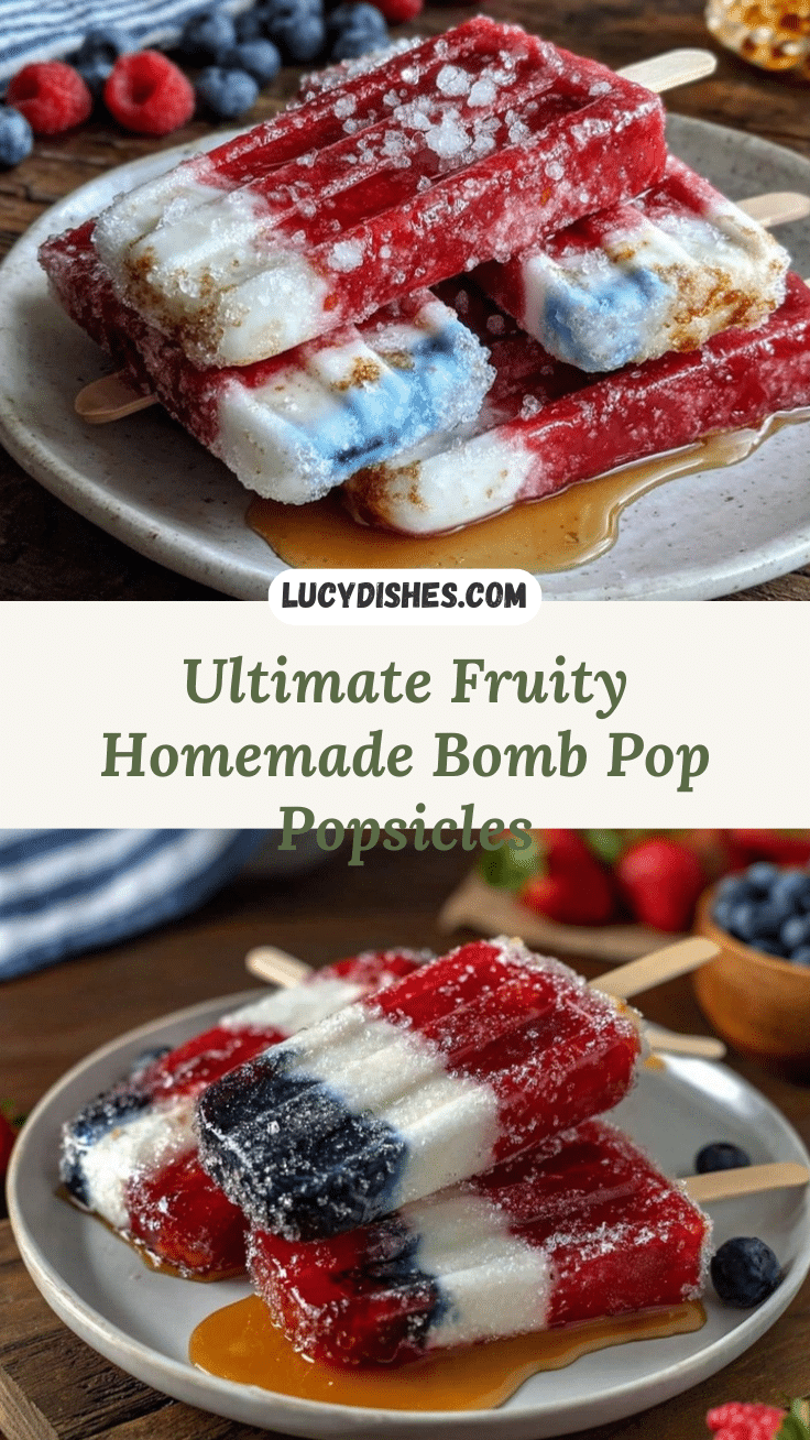 fresh bomb pop popsicles recipe