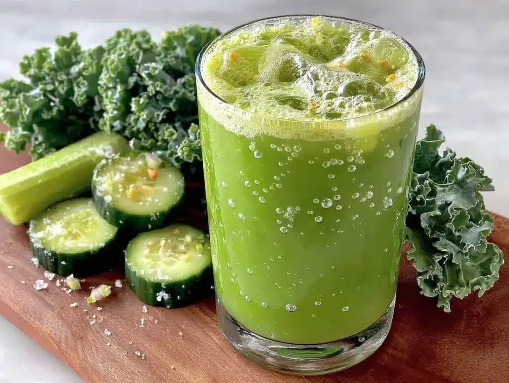 fresh green juice detox boost - featured image