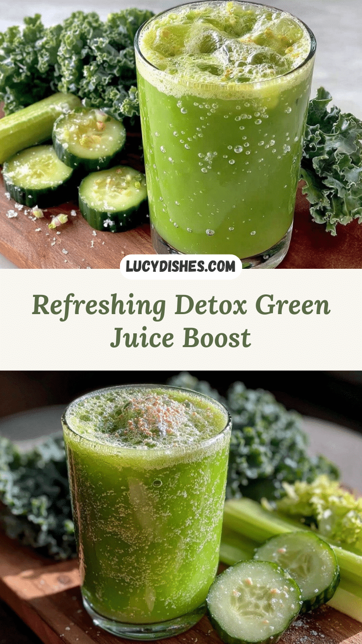 fresh green juice detox boost recipe