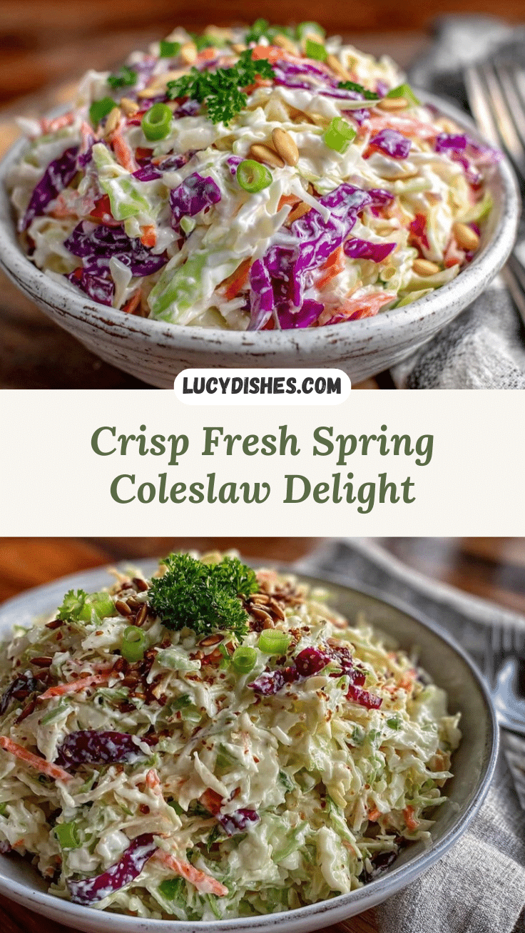fresh spring coleslaw recipe