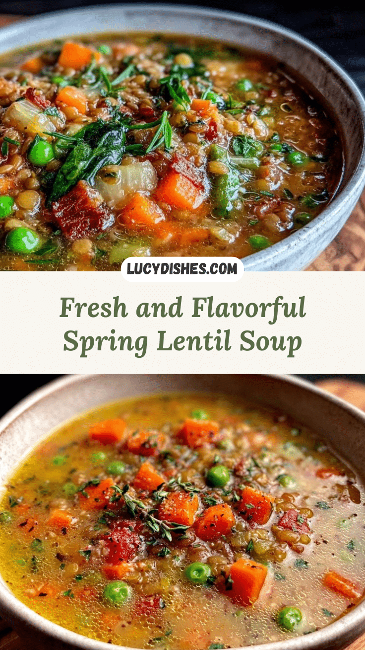 fresh spring lentil soup recipe