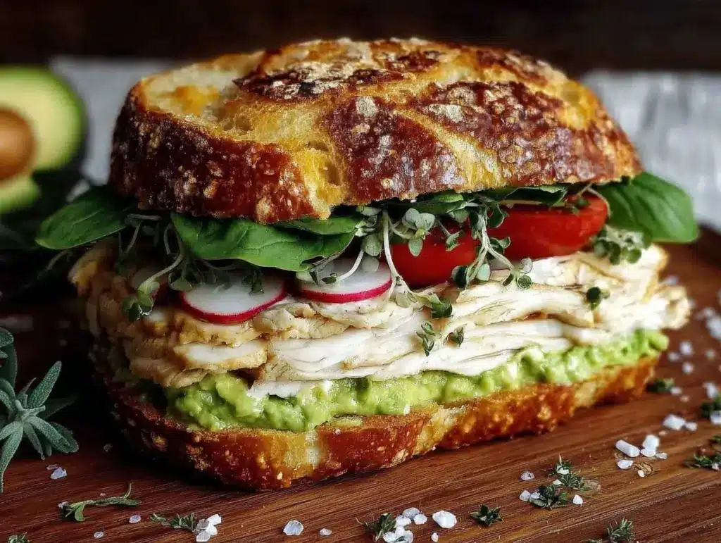 fresh spring sandwich - featured image