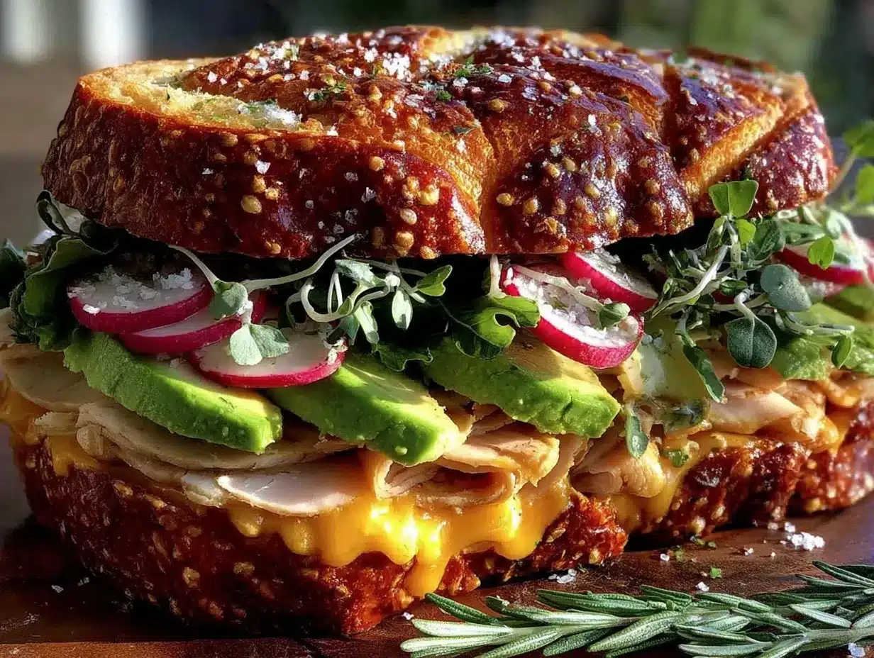 fresh spring sandwich preparation steps