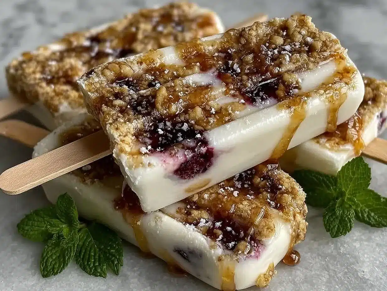 fresh yogurt popsicles preparation steps