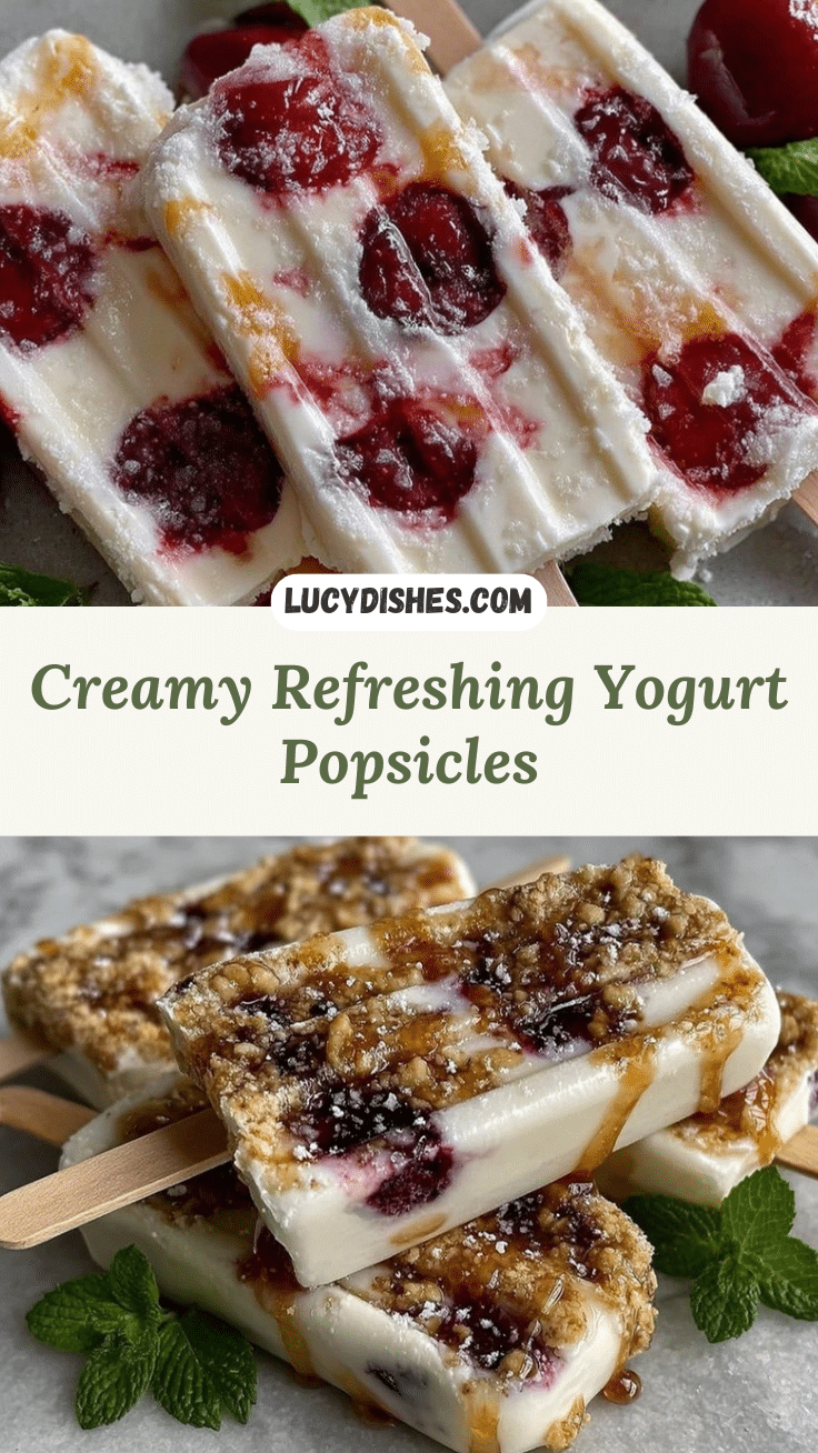 fresh yogurt popsicles recipe