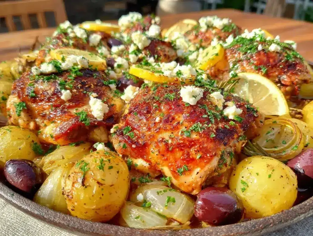 Greek chicken and potatoes - featured image