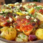 Greek chicken and potatoes - featured image