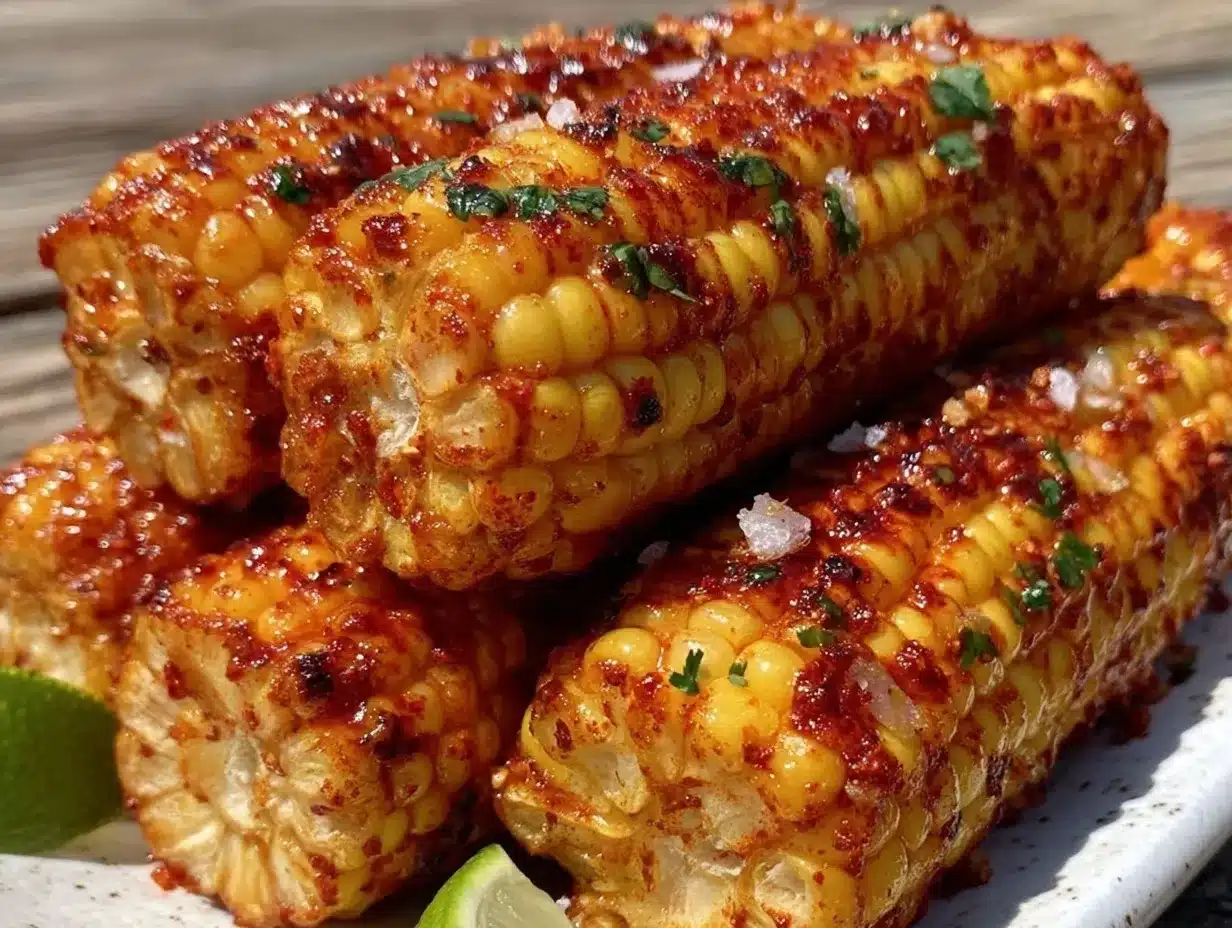 Grilled Cajun Butter Corn on the Cob preparation steps