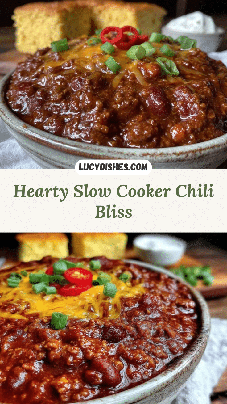 hearty slow cooker chili bliss recipe