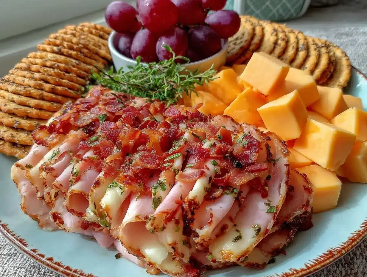 homemade turkey and cheese Lunchables preparation steps