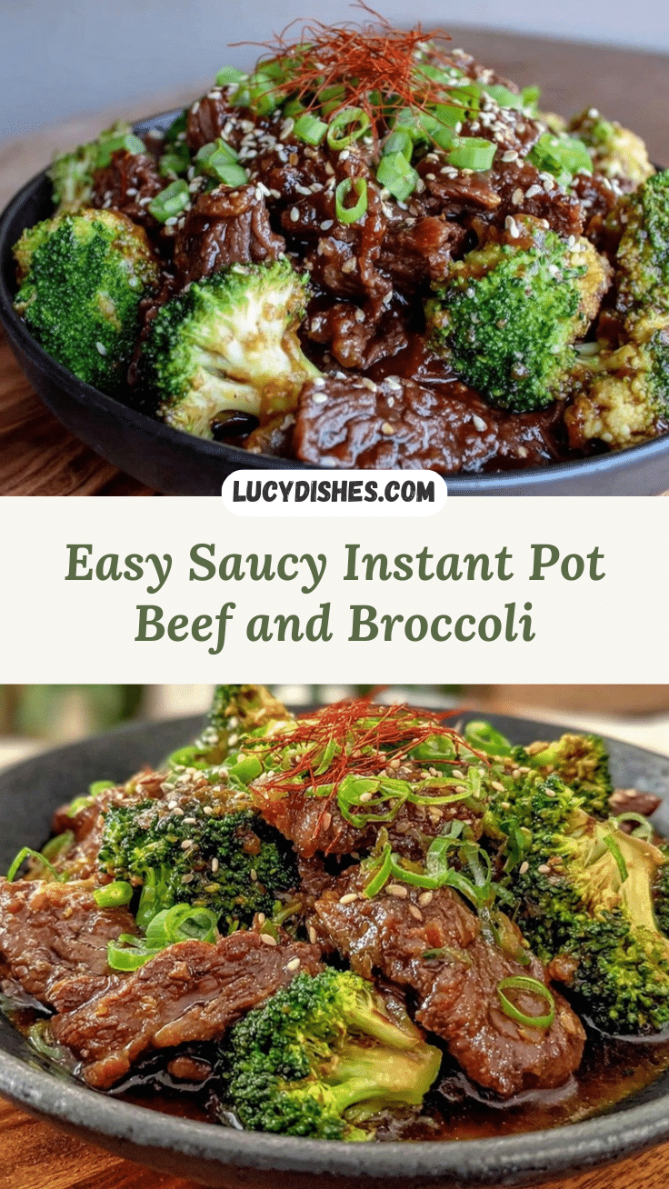 Instant Pot beef and broccoli recipe