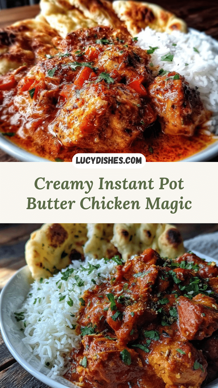 Instant Pot butter chicken recipe
