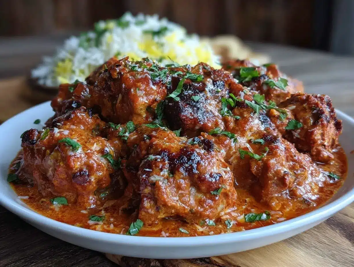 Instant Pot Butter Chicken with Rice preparation steps