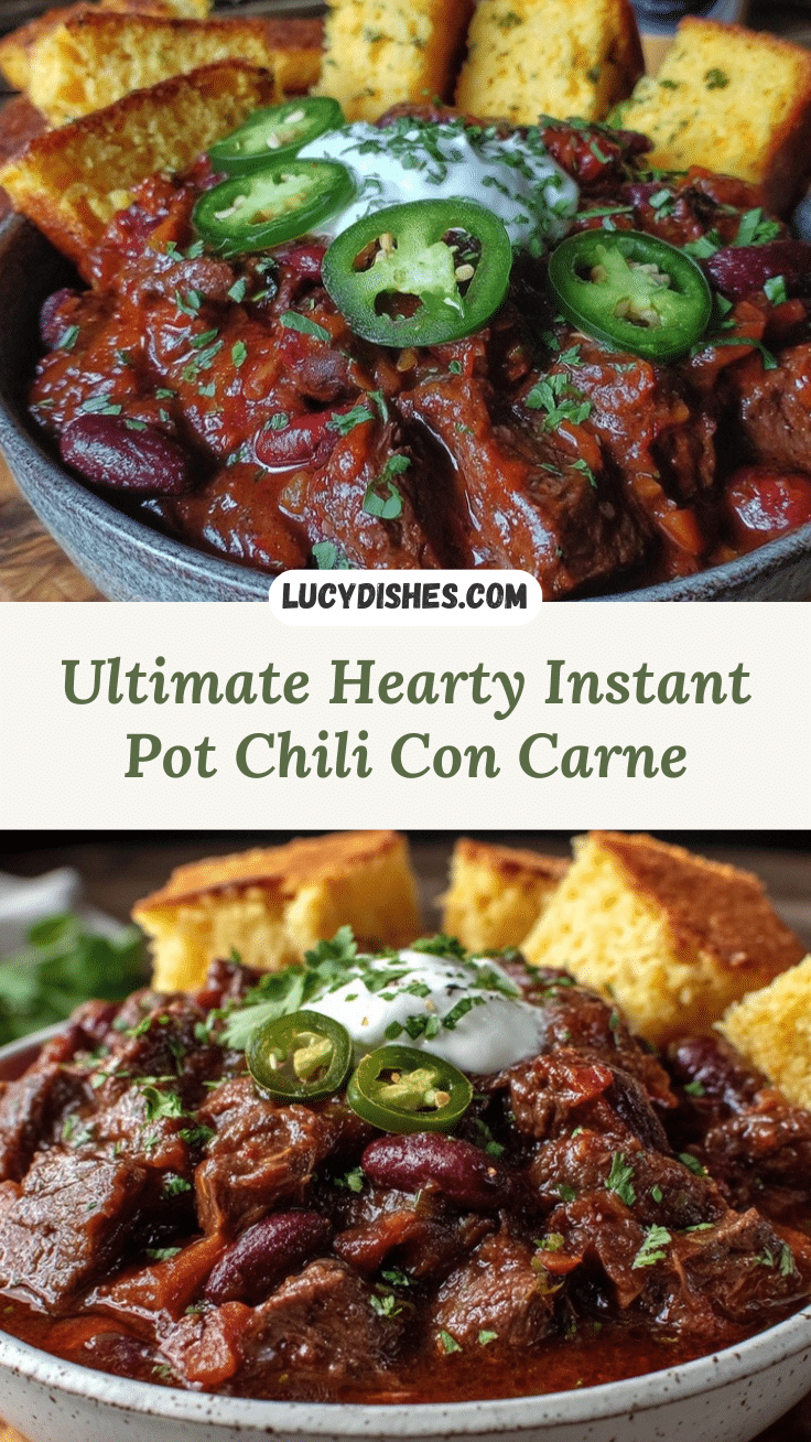 Instant Pot chili con carne recipe