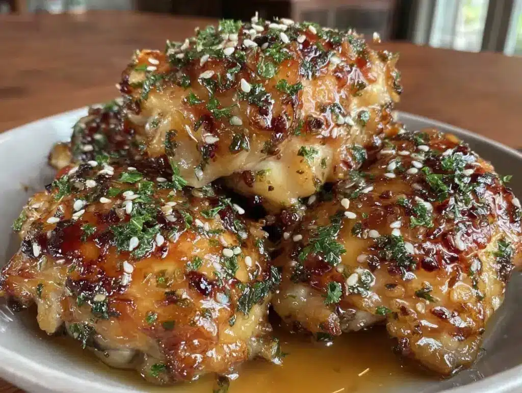 Instant Pot honey garlic chicken thighs - featured image