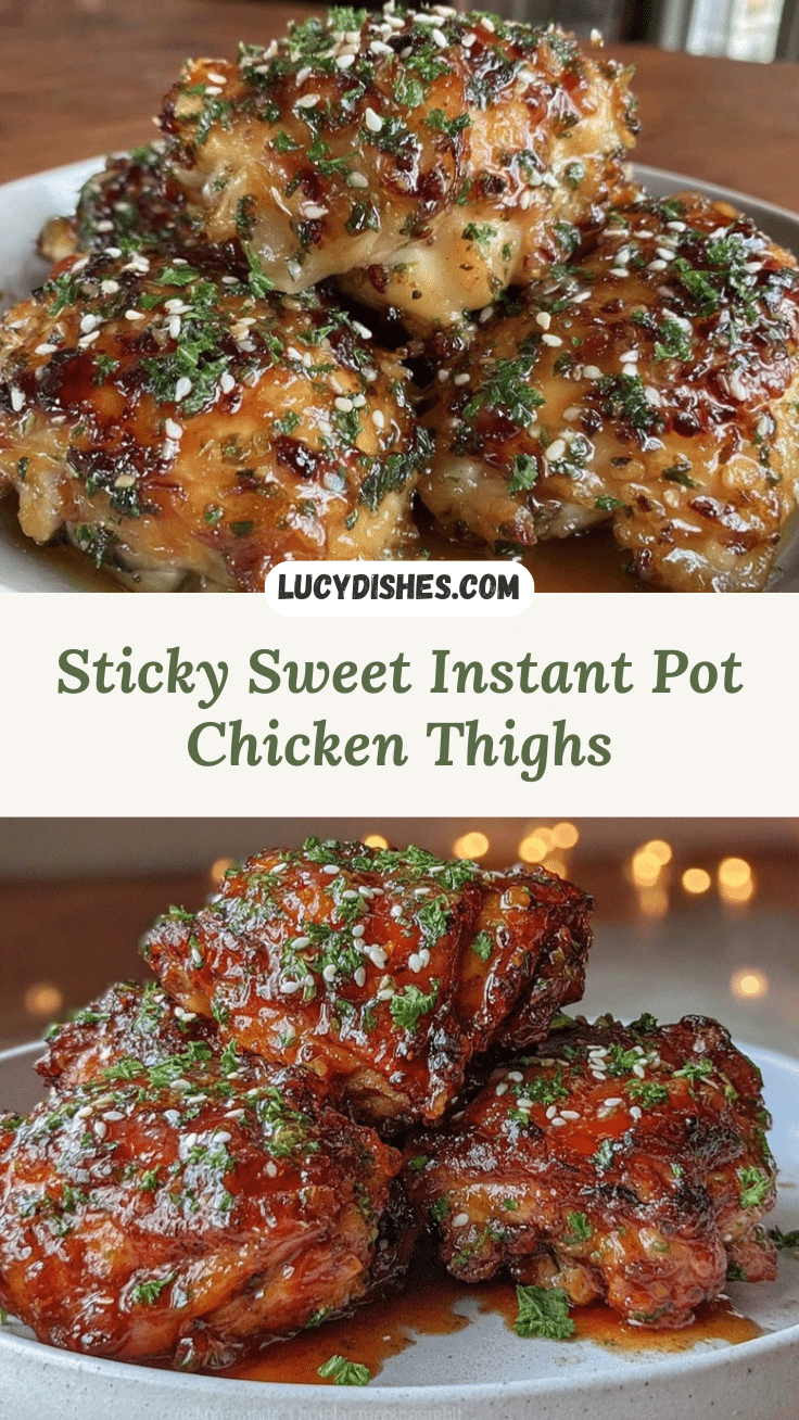 Instant Pot honey garlic chicken thighs recipe