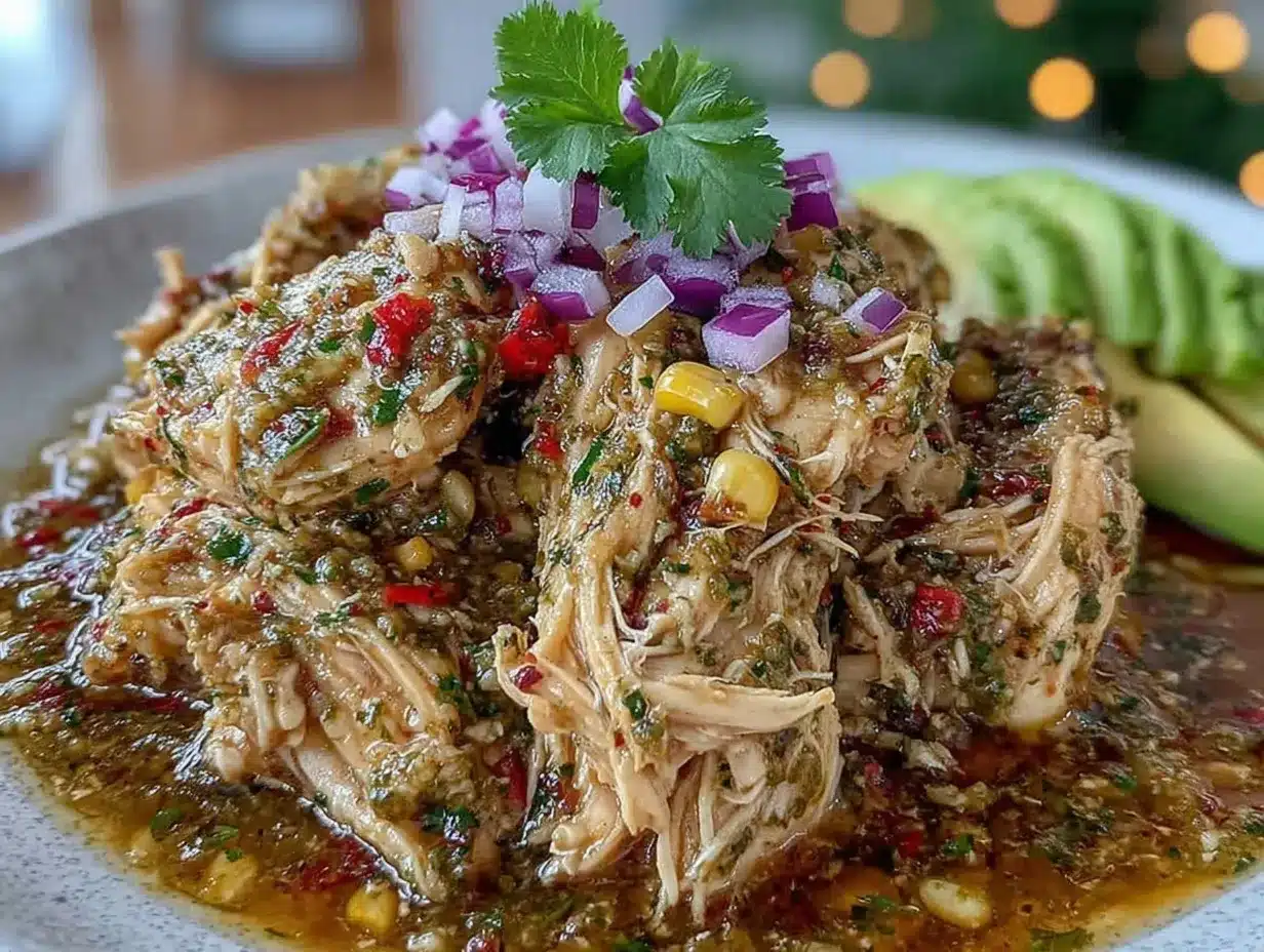 Instant Pot Salsa Verde Chicken preparation steps