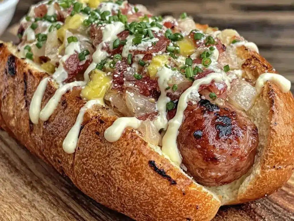 juicy classic hot dog recipe - featured image