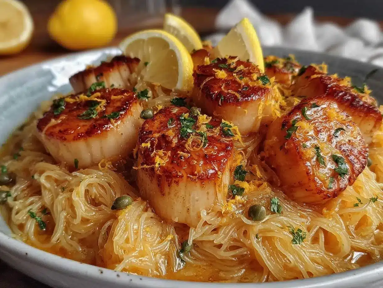 Lemon Butter Scallops preparation steps