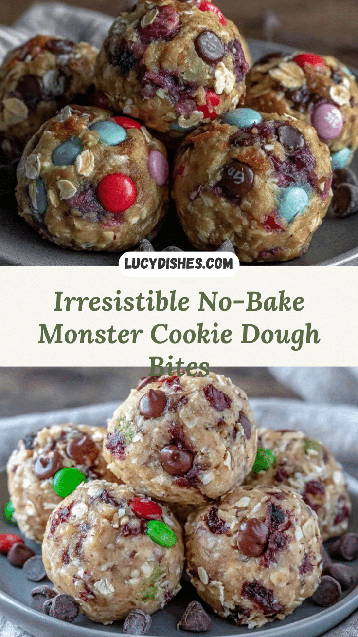 Monster Cookie Dough Bites recipe
