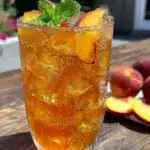 peach iced tea recipe - featured image