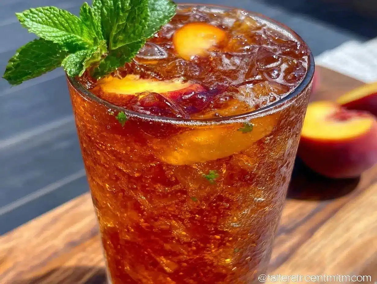 peach iced tea recipe preparation steps