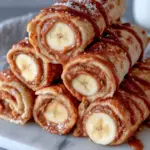 peanut butter banana roll-ups - featured image