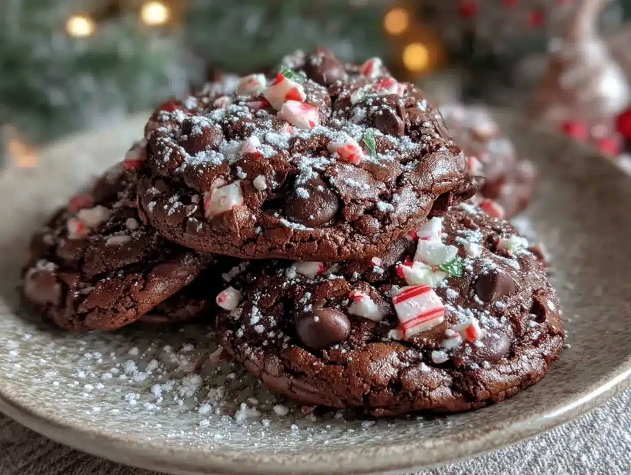 peppermint mocha cookies preparation steps