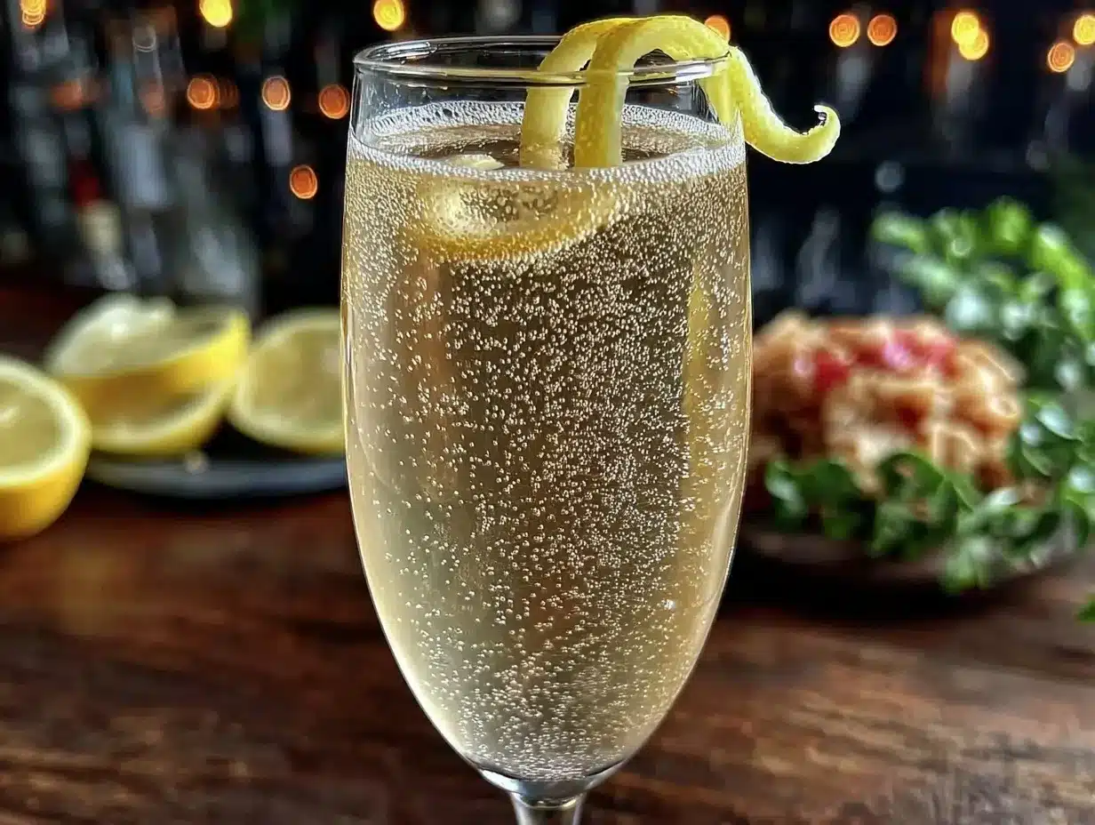 Perfect French 75 cocktail preparation steps