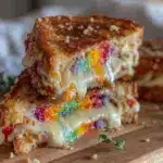 rainbow grilled cheese sandwich - featured image