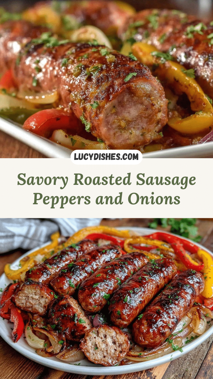 roasted Italian sausage with peppers and onions recipe