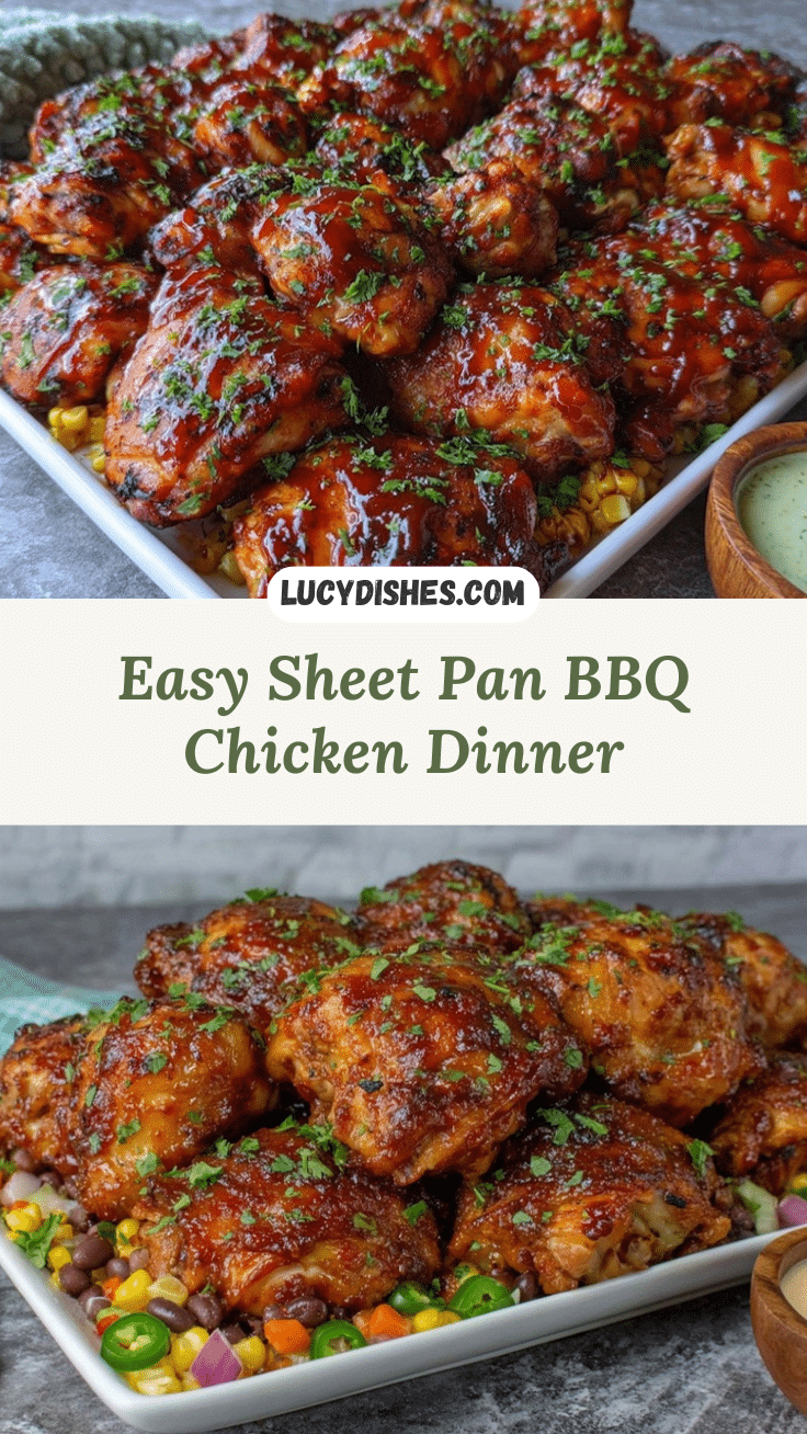 sheet pan BBQ chicken recipe