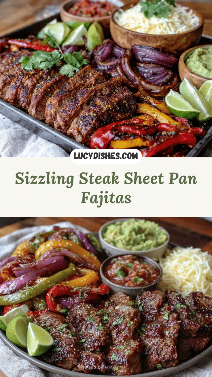 sheet pan fajitas with steak and peppers recipe