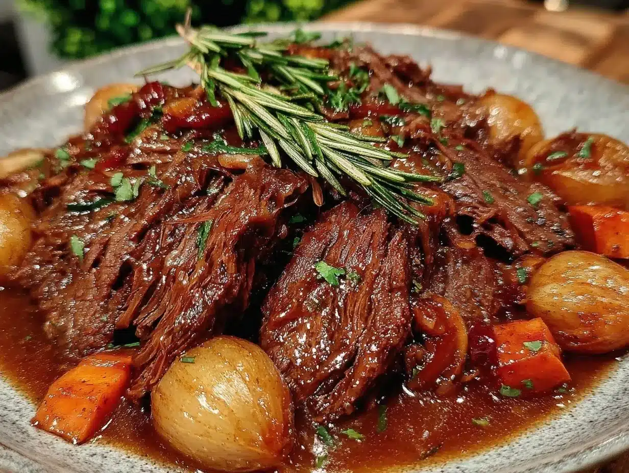 slow cooker pot roast preparation steps