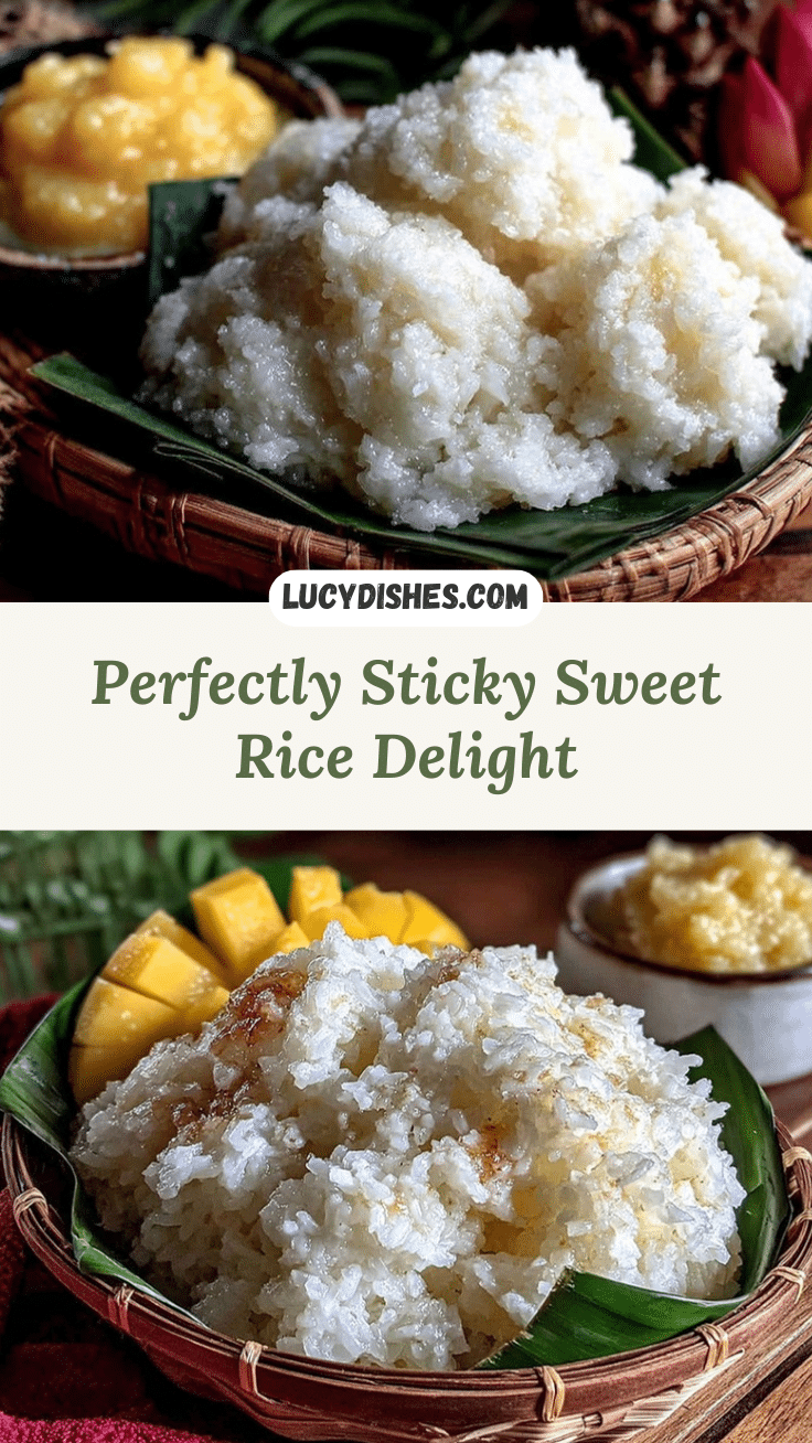 sticky rice with coconut cream and mango recipe