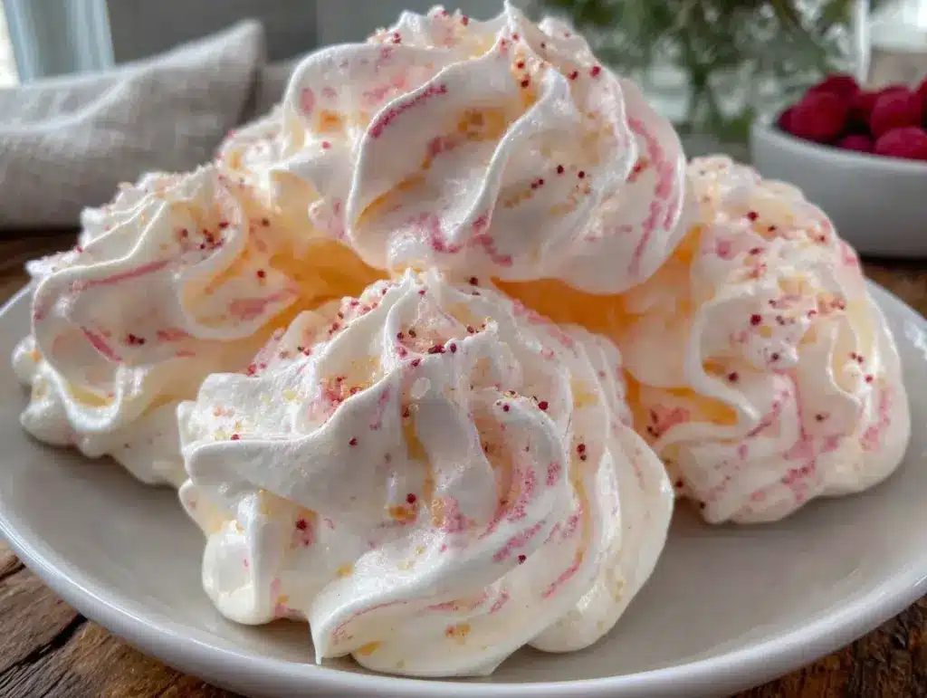 tender pink meringue delight recipe - featured image